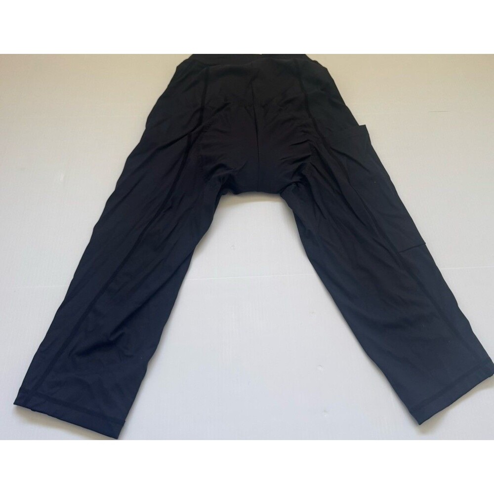 Terry Women’s Cycling Capri Pants Padded Black Bike Riding Tights